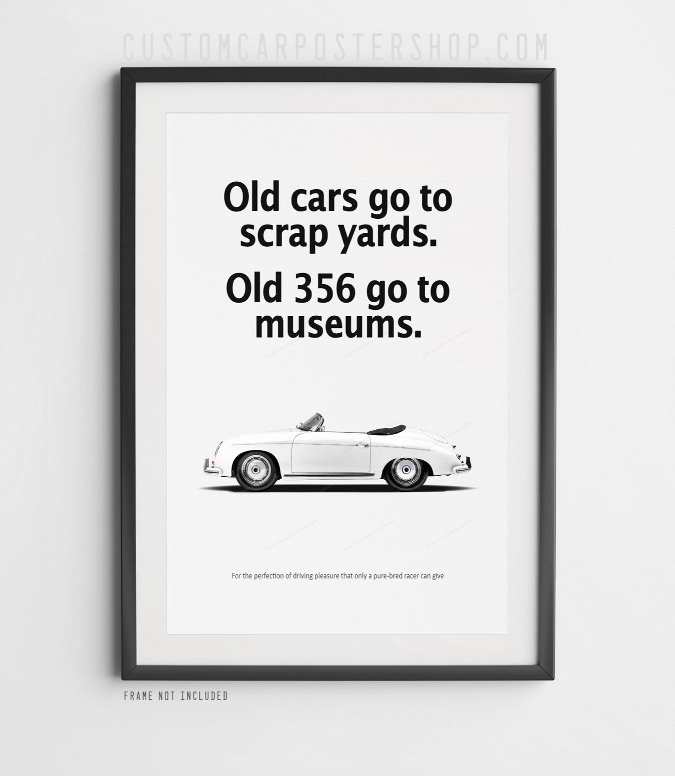 Porsche 356 Speedster Vintage Ad - Go to Museums