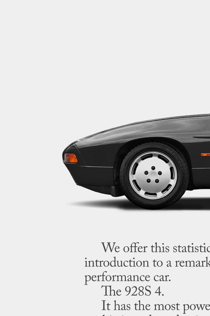 Porsche 928 S4 Retro Ad - 9 Seconds