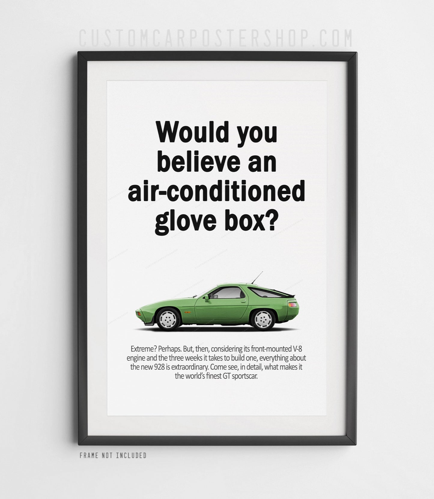 Porsche 928 Classic Ad - Air Conditioned Glovebox