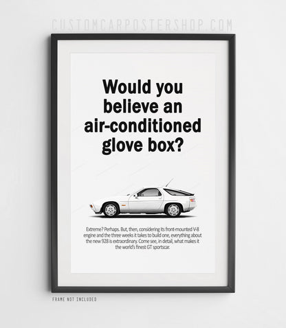 Porsche 928 Classic Ad - Air Conditioned Glovebox