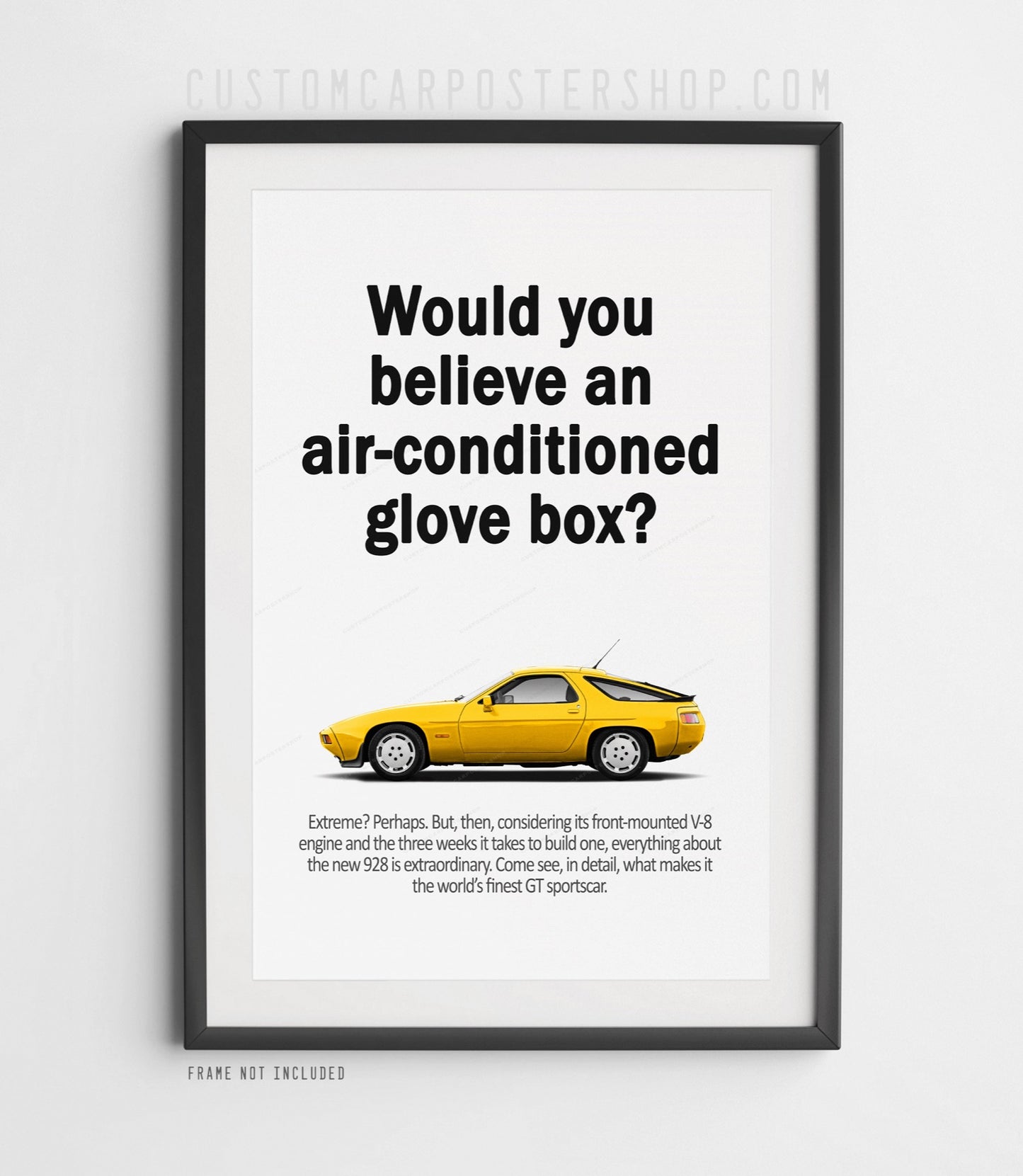 Porsche 928 Classic Ad - Air Conditioned Glovebox