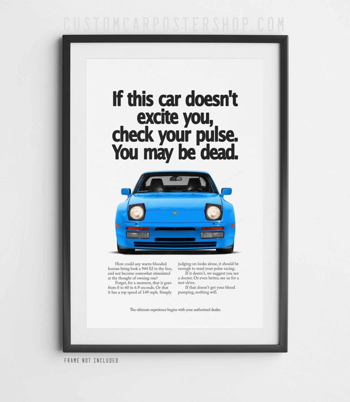 Porsche 944 S2 Vintage Ad - Check Your Pulse