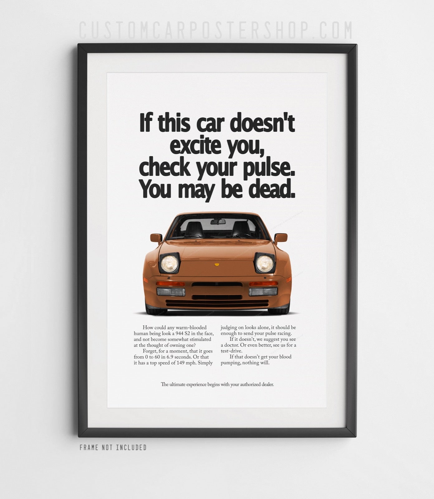 Porsche 944 S2 Vintage Ad - Check Your Pulse