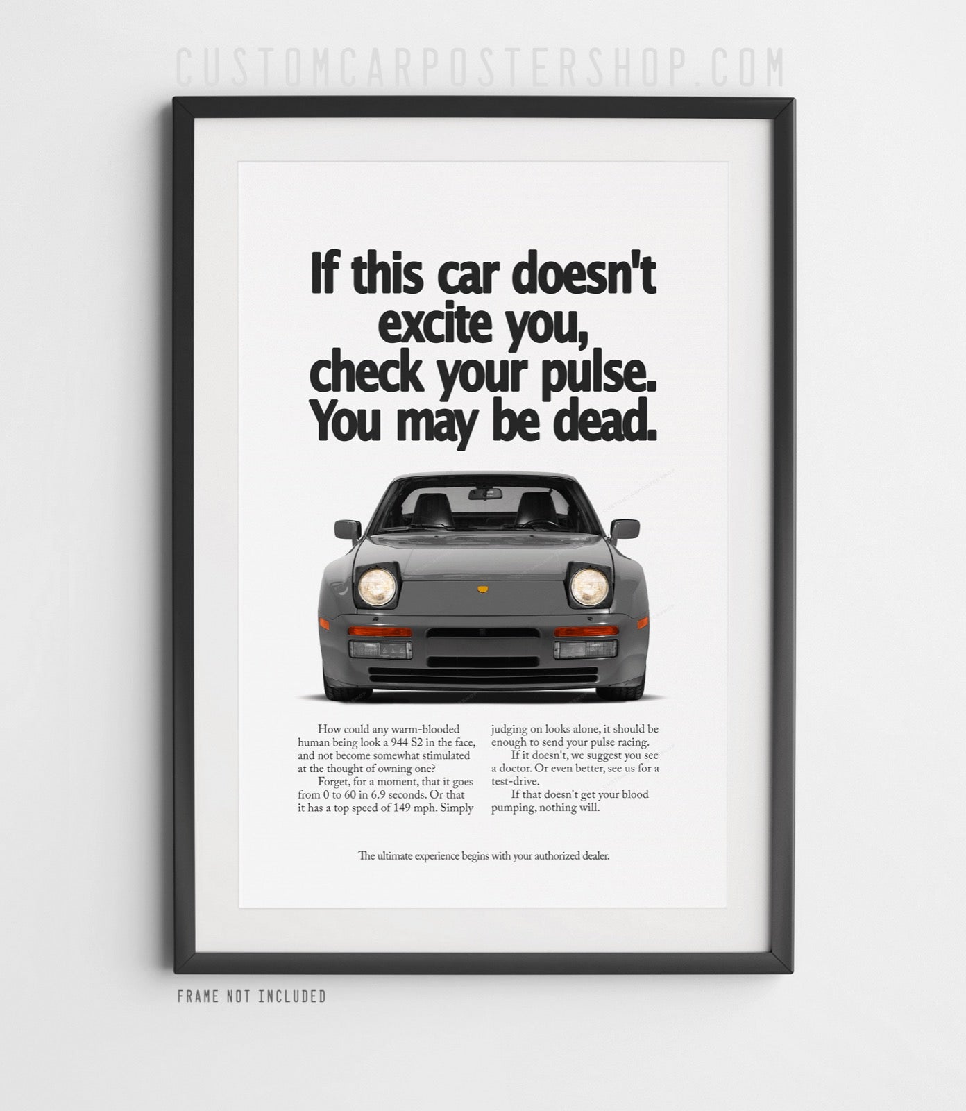 Porsche 944 S2 Vintage Ad - Check Your Pulse