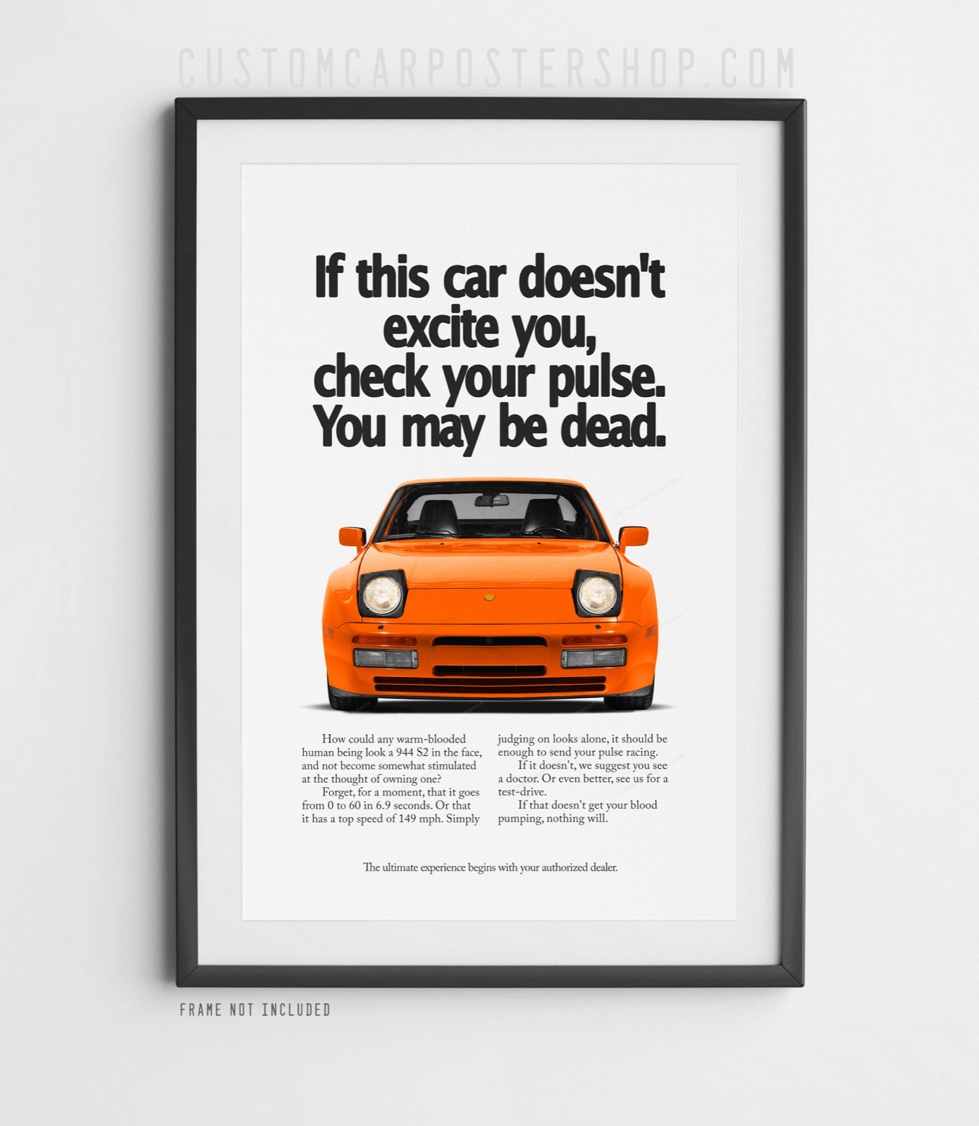 Porsche 944 S2 Vintage Ad - Check Your Pulse