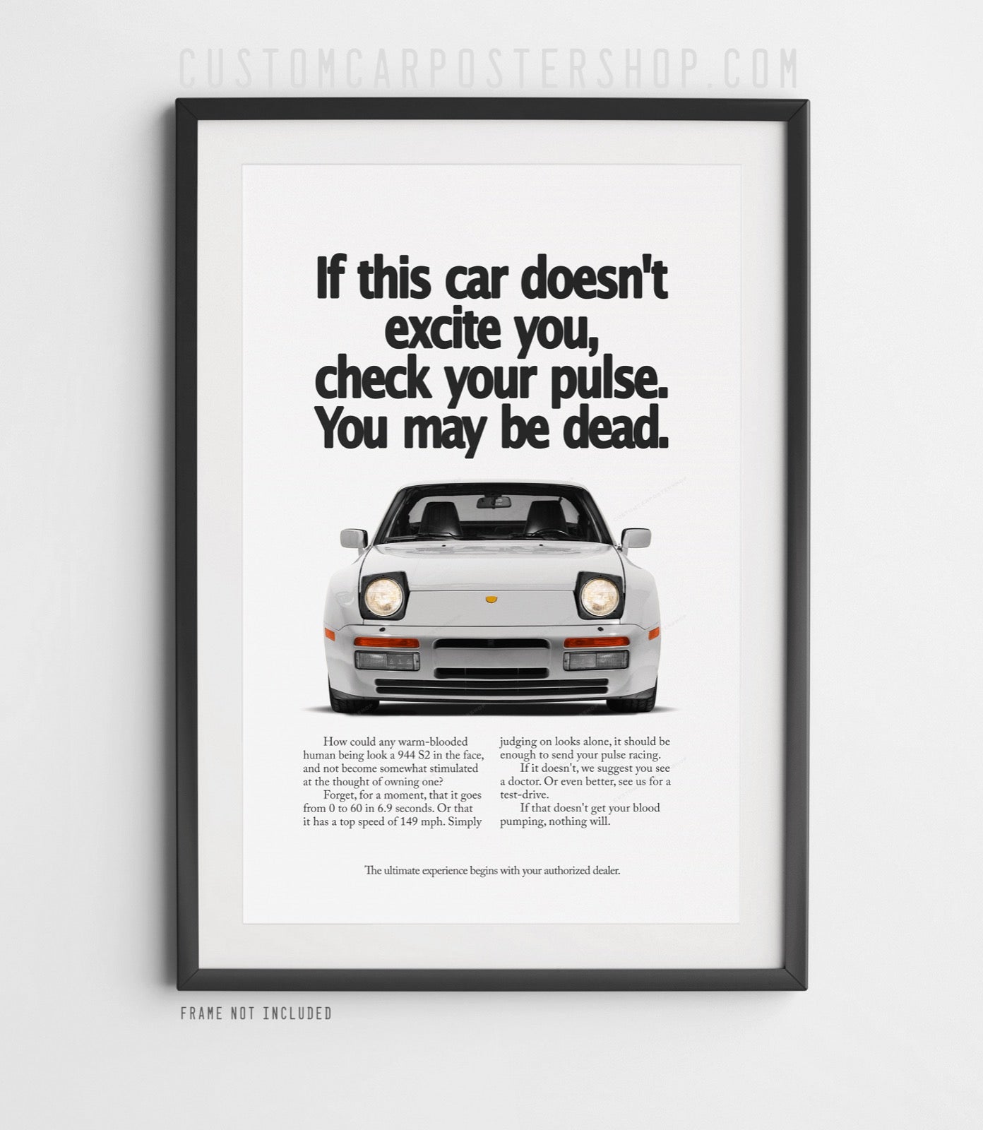 Porsche 944 S2 Vintage Ad - Check Your Pulse
