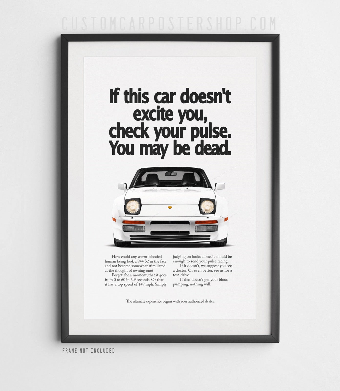 Porsche 944 S2 Vintage Ad - Check Your Pulse