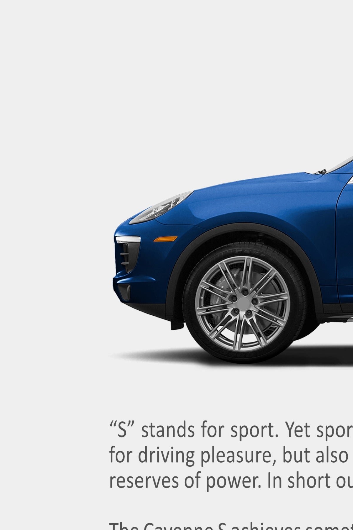 Porsche Cayenne S (958.2) Print Ad Poster - Enthusiasm