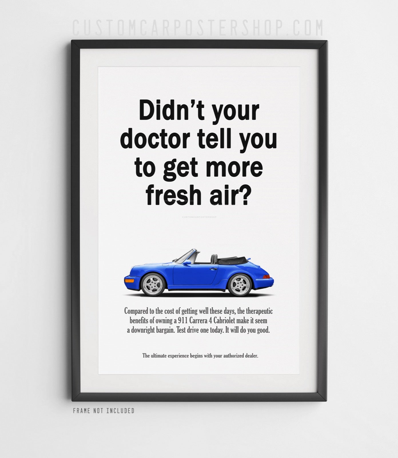 Porsche 964 Carrera Vintage Ad - Fresh Air