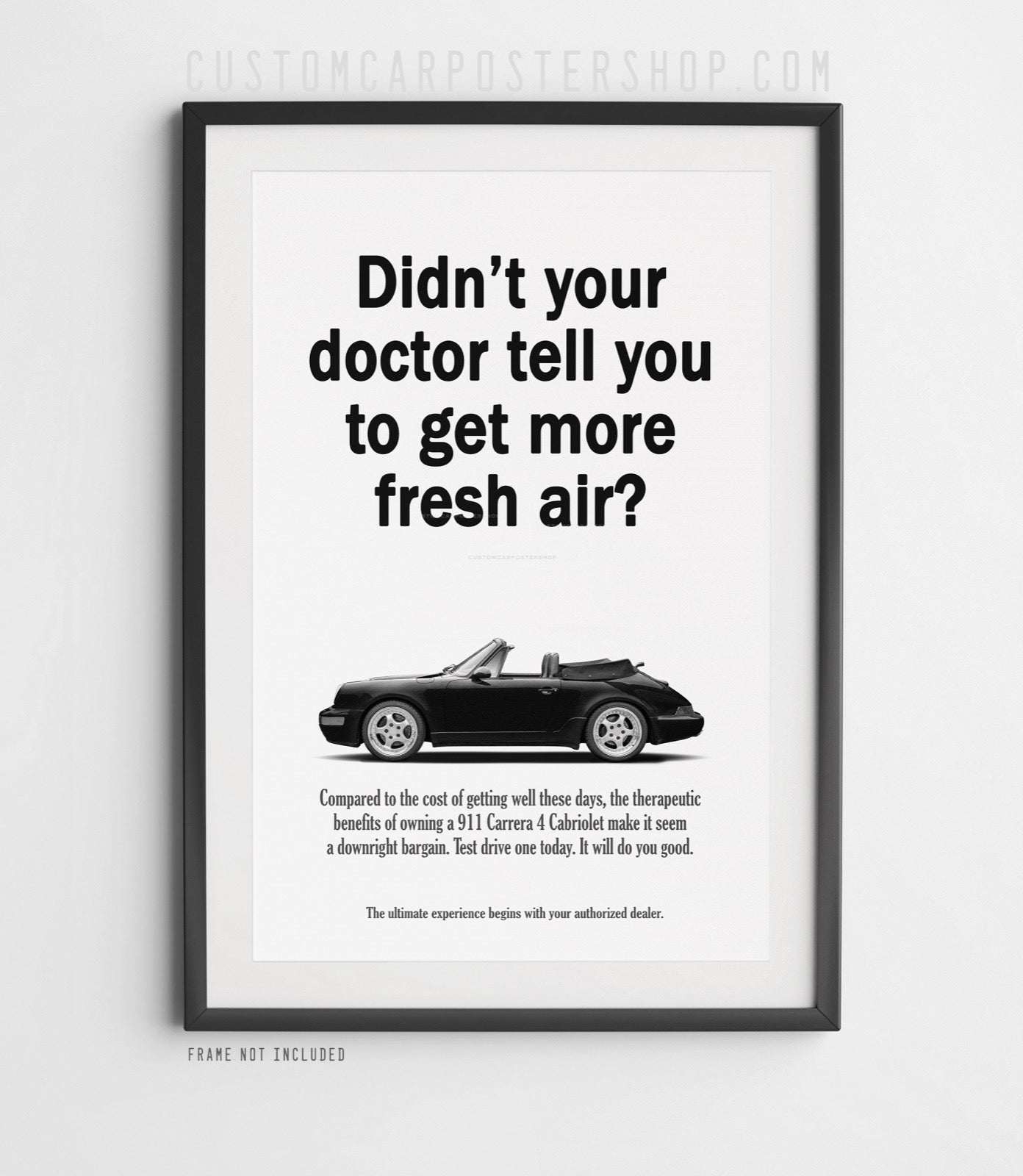 Porsche 964 Carrera Vintage Ad - Fresh Air