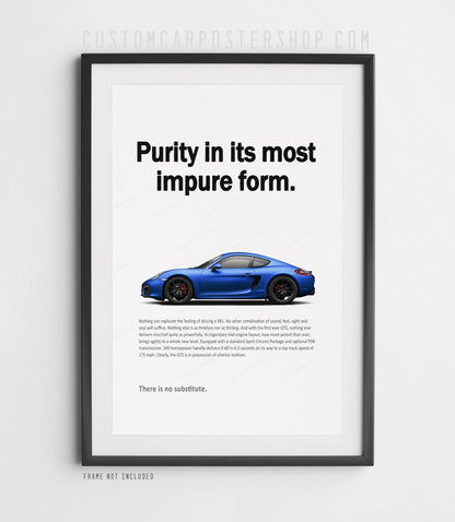 Porsche 981 Cayman GTS Print Ad - Purity