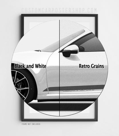 Porsche 911 (992.2) Carrera T Remastered Print Ad Poster - T for Touring