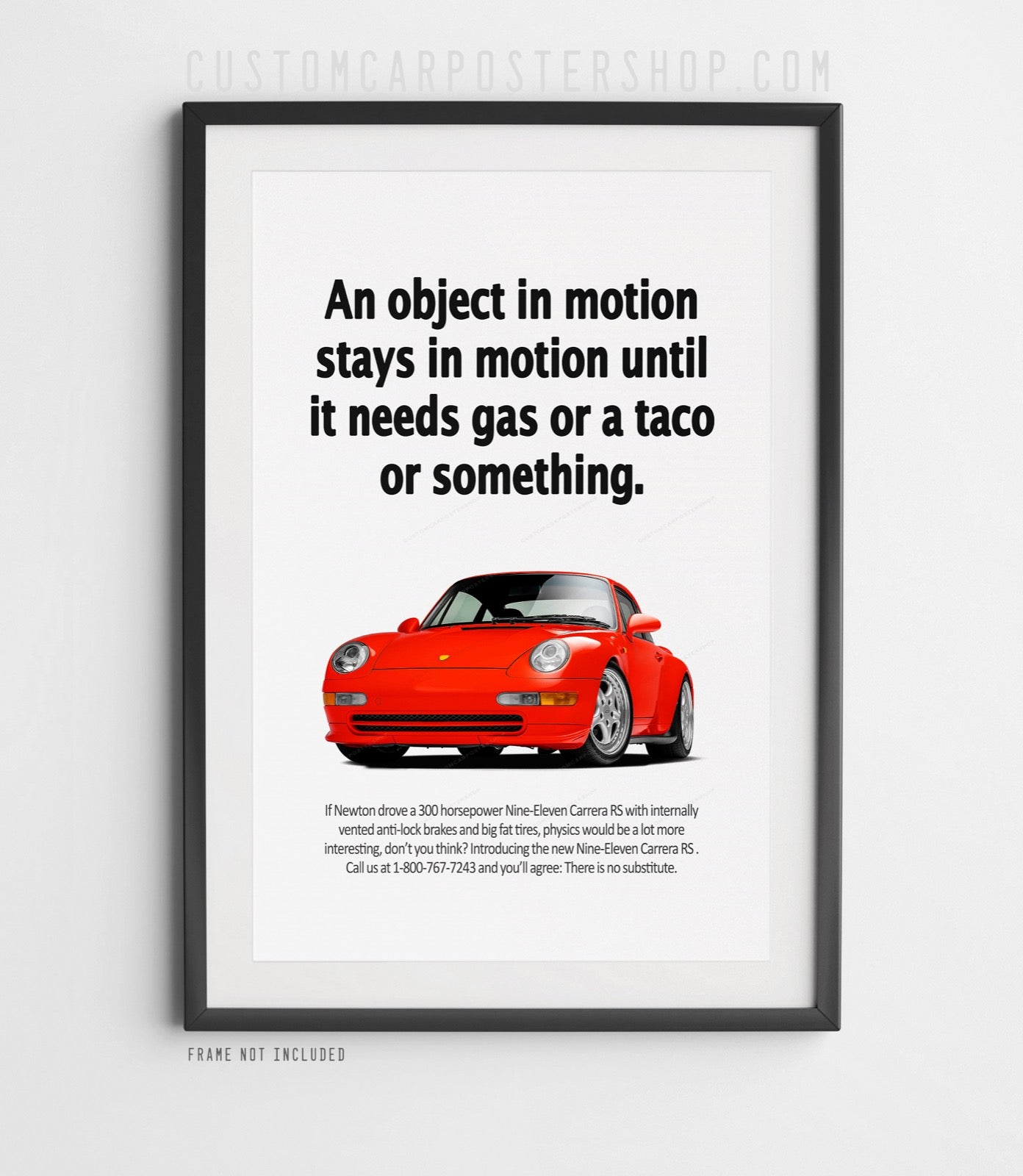 Porsche 993 Print Ad - Object in Motion