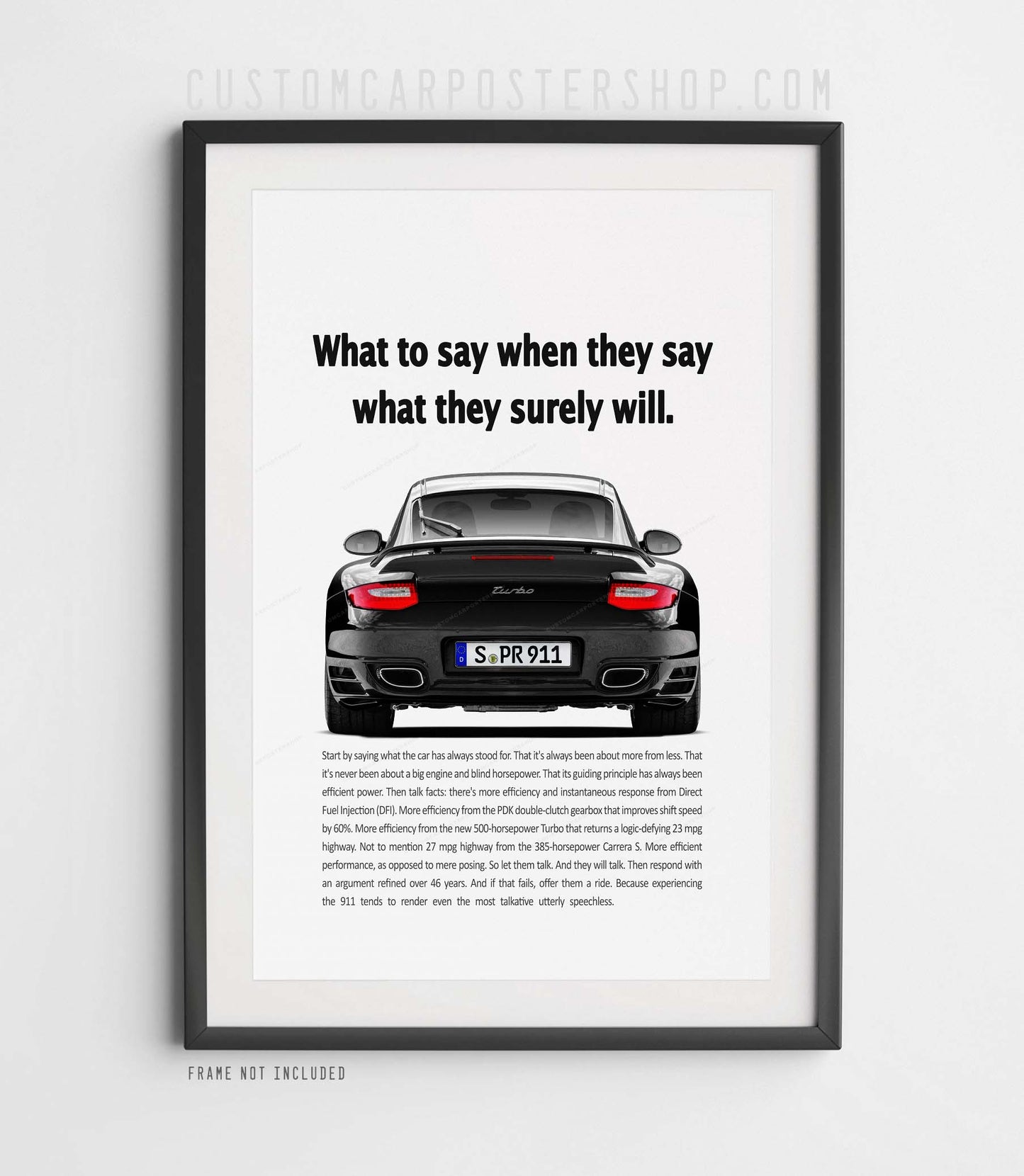 Porsche 911 (997.2) Turbo Vintage Ad - What to say