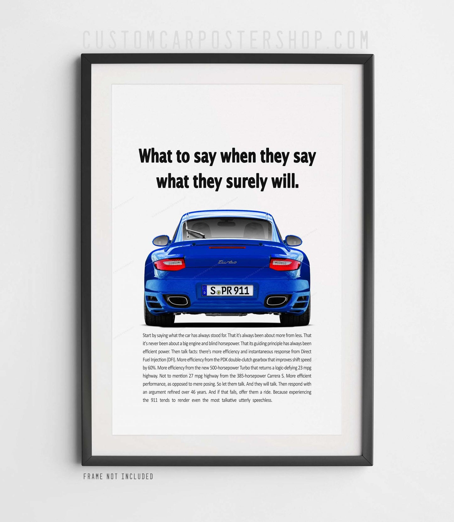 Porsche 911 (997.2) Turbo Vintage Ad - What to say