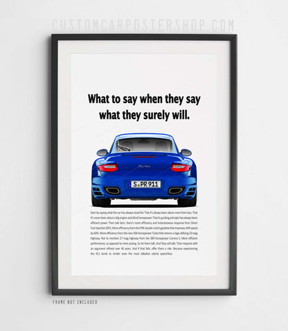 Porsche 911 (997.2) Turbo Vintage Ad - What to say