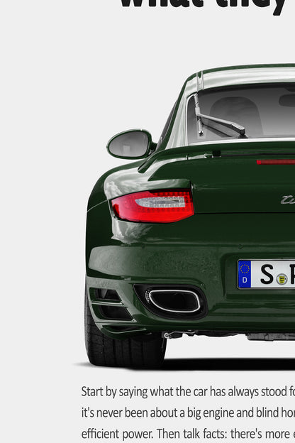 Porsche 911 (997.2) Turbo Vintage Ad - What to say