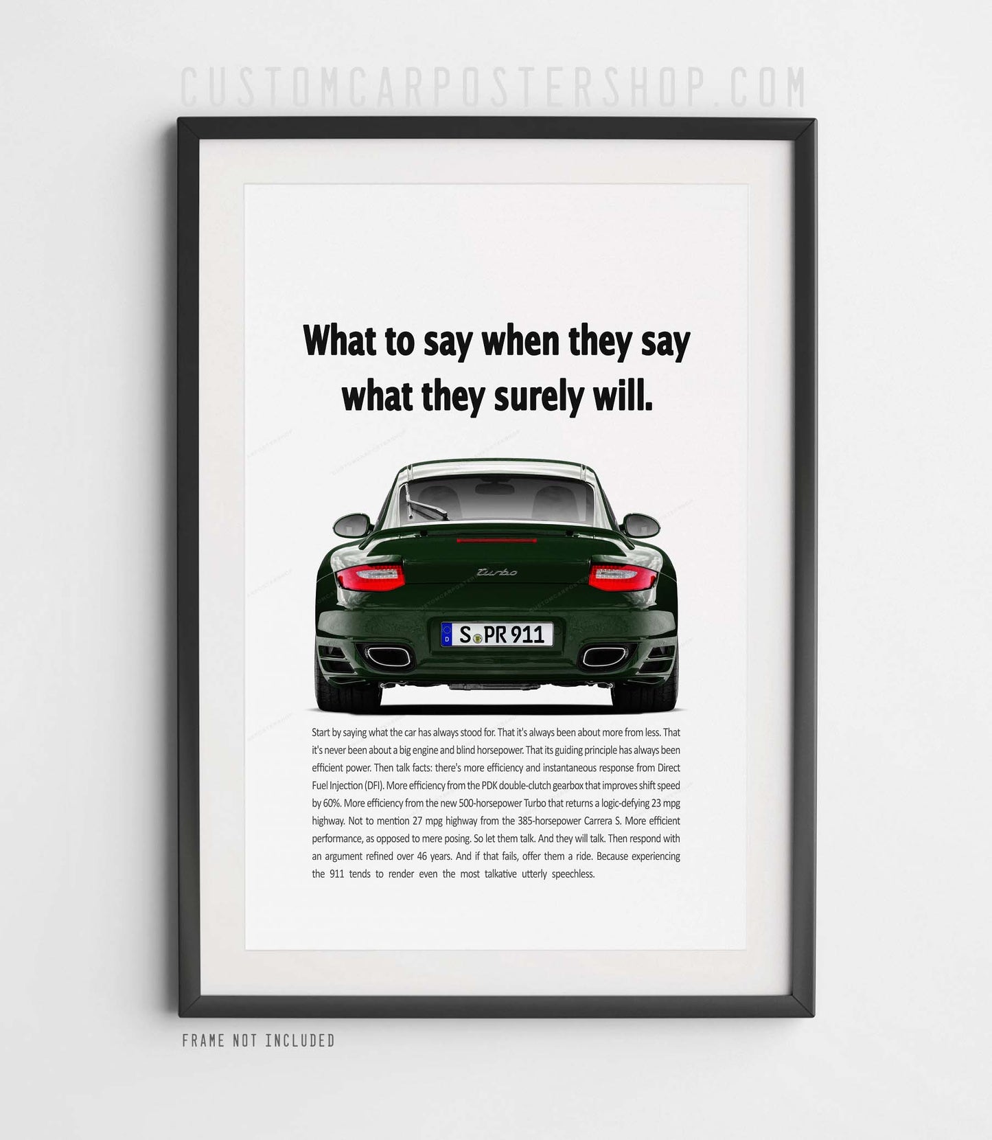 Porsche 911 (997.2) Turbo Vintage Ad - What to say
