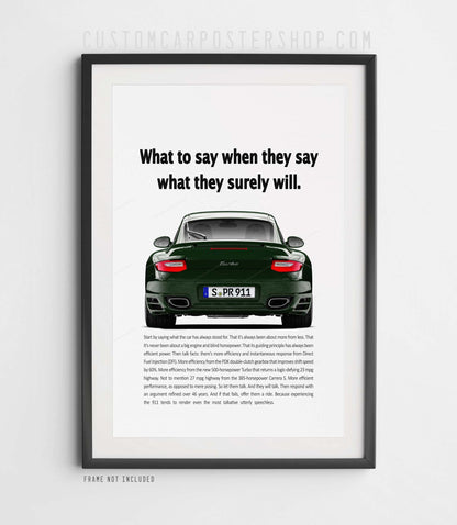 Porsche 911 (997.2) Turbo Vintage Ad - What to say