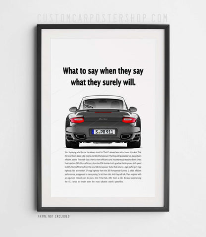 Porsche 911 (997.2) Turbo Vintage Ad - What to say