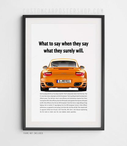 Porsche 911 (997.2) Turbo Vintage Ad - What to say