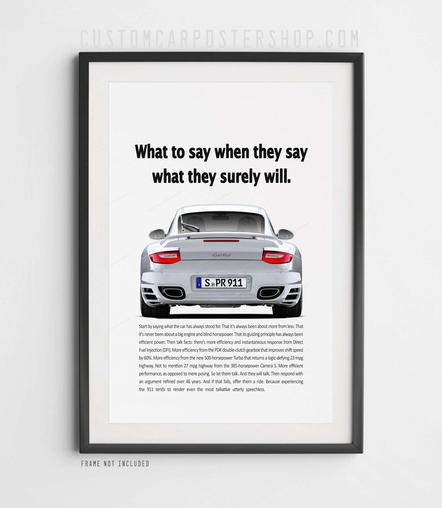 Porsche 911 (997.2) Turbo Vintage Ad - What to say