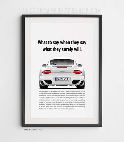 Porsche 911 (997.2) Turbo Vintage Ad - What to say