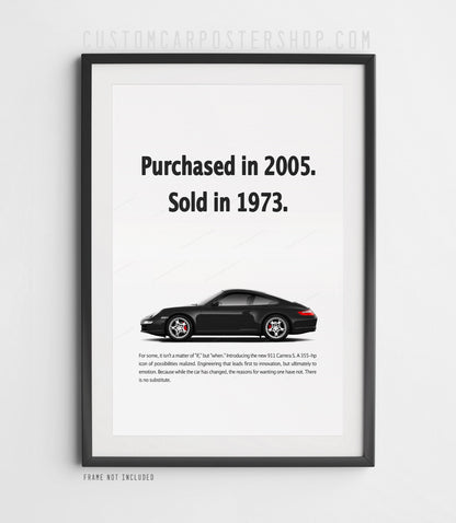Porsche 911 C2S (997) Print Ad - Sold in 1973