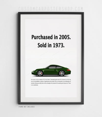 Porsche 911 C2S (997) Print Ad - Sold in 1973