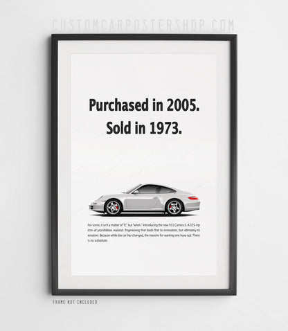 Porsche 911 C2S (997) Print Ad - Sold in 1973