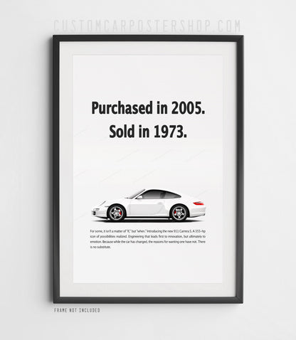 Porsche 911 C2S (997) Print Ad - Sold in 1973