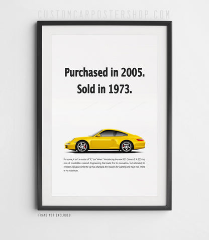 Porsche 911 C2S (997) Print Ad - Sold in 1973