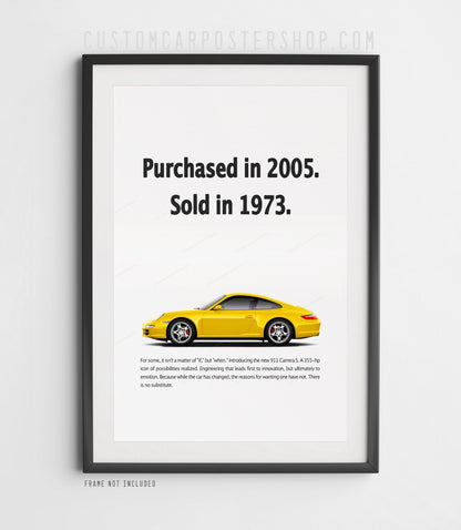 Porsche 911 C2S (997) Print Ad - Sold in 1973