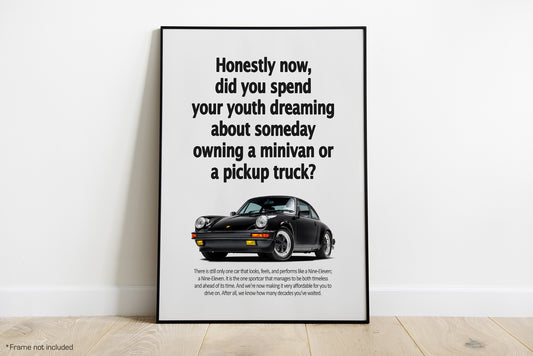 Porsche 911 Vintage Porsche Ads - Grow Up Dream
