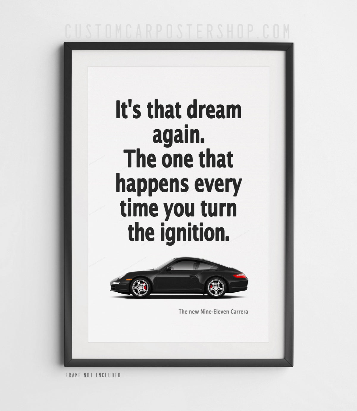 Porsche 911 Carrera (997) Print Ad - It's that Dream Again