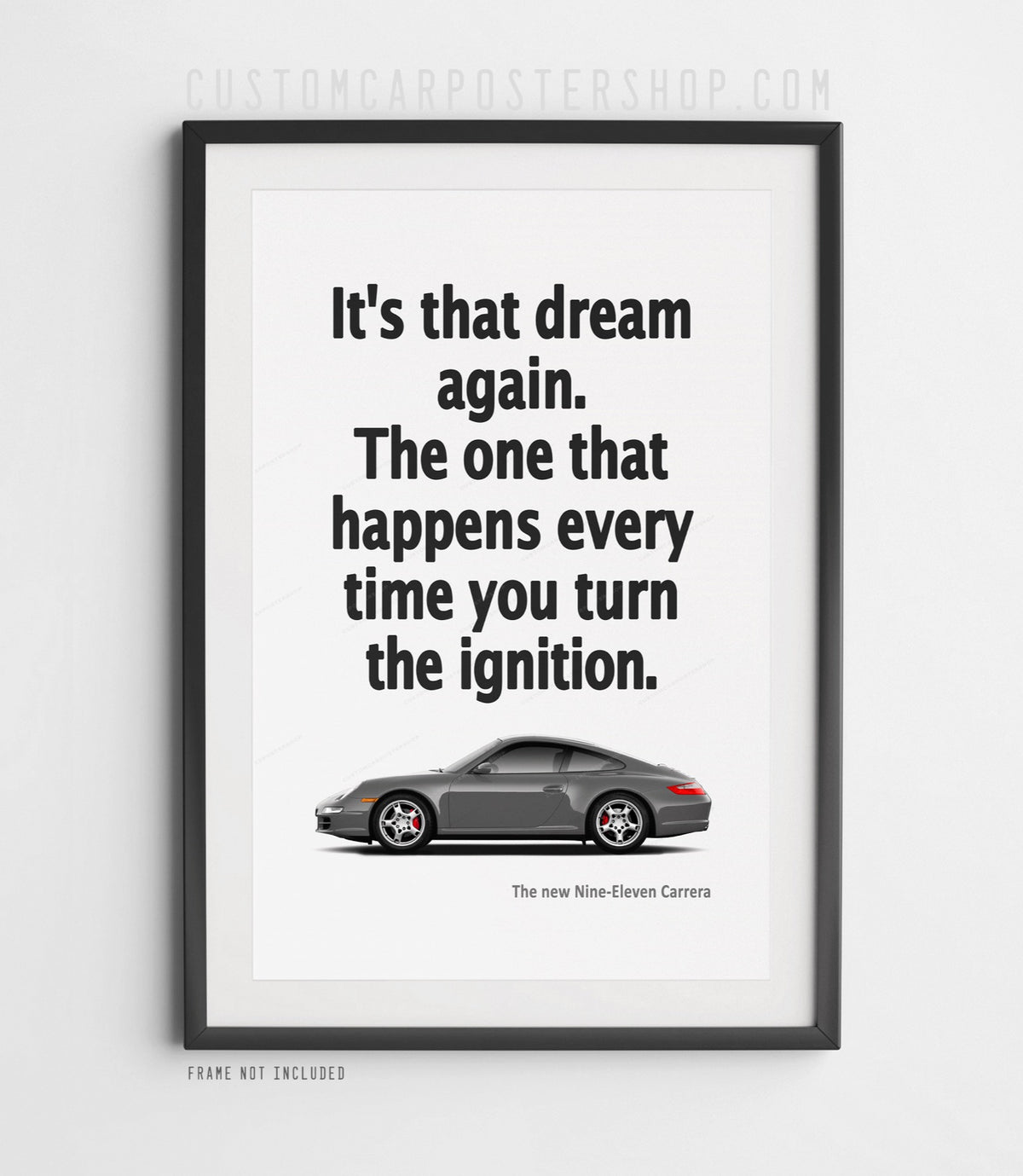Porsche 911 Carrera (997) Print Ad - It's that Dream Again