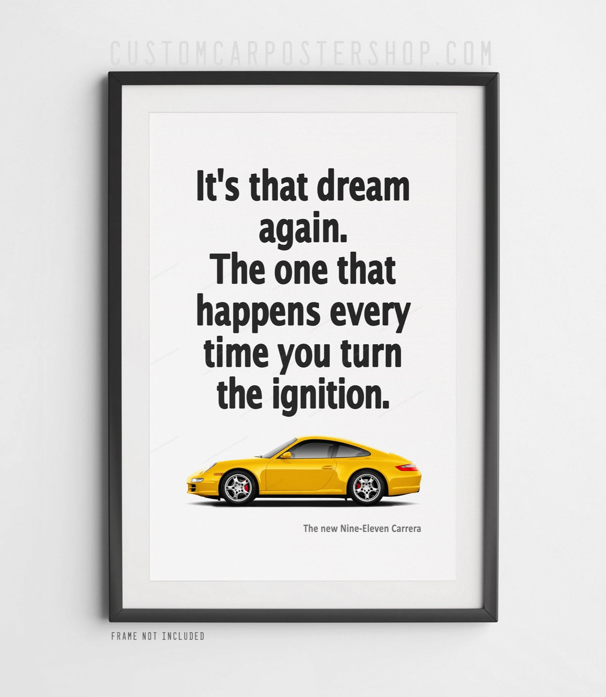 Porsche 911 Carrera (997) Print Ad - It's that Dream Again
