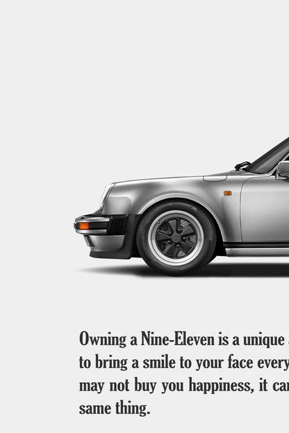 Porsche 930 Turbo Vintage Ad - Money Can't Buy Happiness