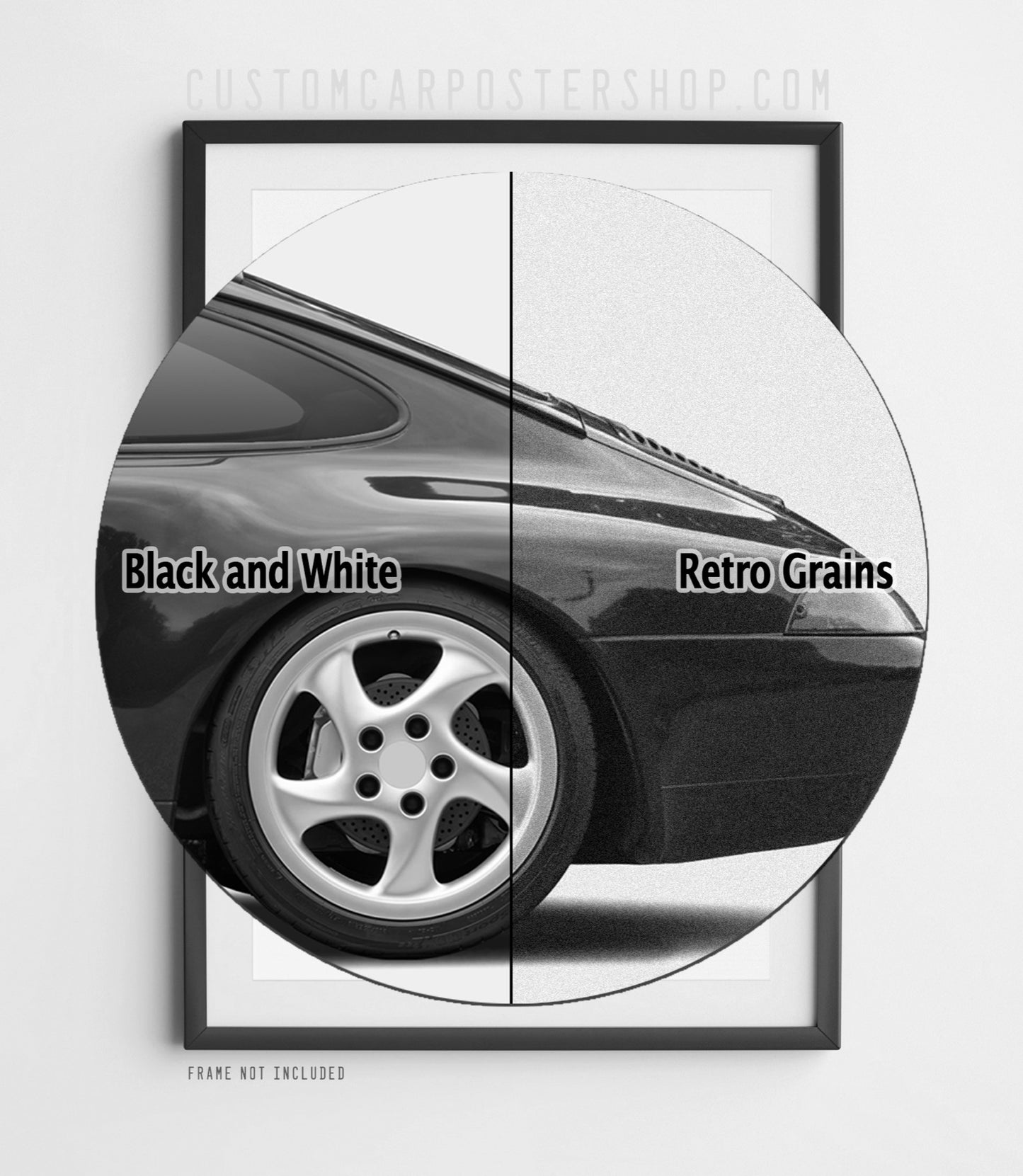 Porsche 911 Carrera 4 (993) Retro Ad Poster - Peanut Butter