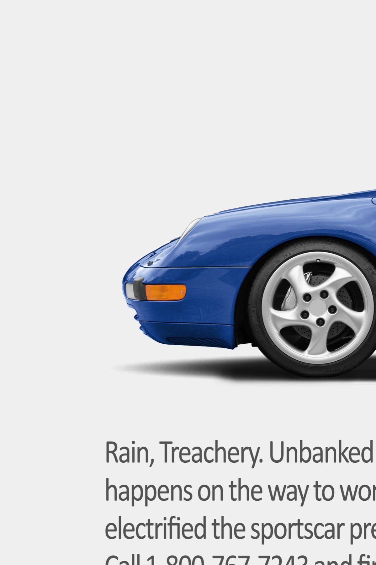 Porsche 911 Carrera 4 (993) Retro Ad Poster - Peanut Butter