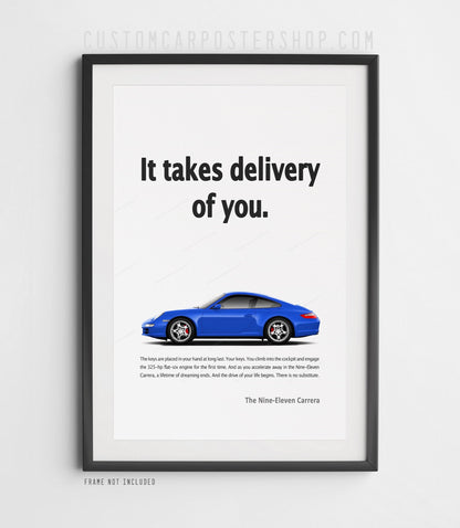 Porsche 911 Carrera (997) Print Ad - Take Delivery of You