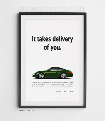 Porsche 911 Carrera (997) Print Ad - Take Delivery of You