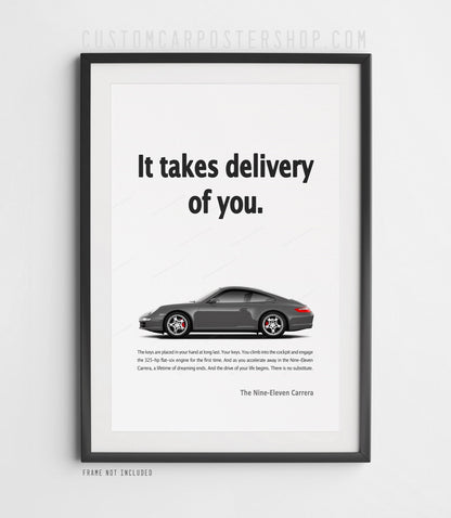 Porsche 911 Carrera (997) Print Ad - Take Delivery of You