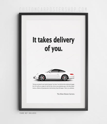 Porsche 911 Carrera (997) Print Ad - Take Delivery of You