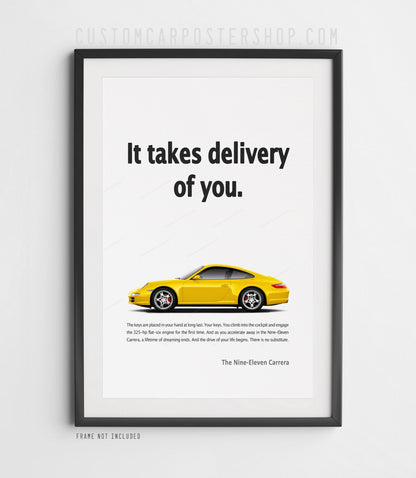 Porsche 911 Carrera (997) Print Ad - Take Delivery of You