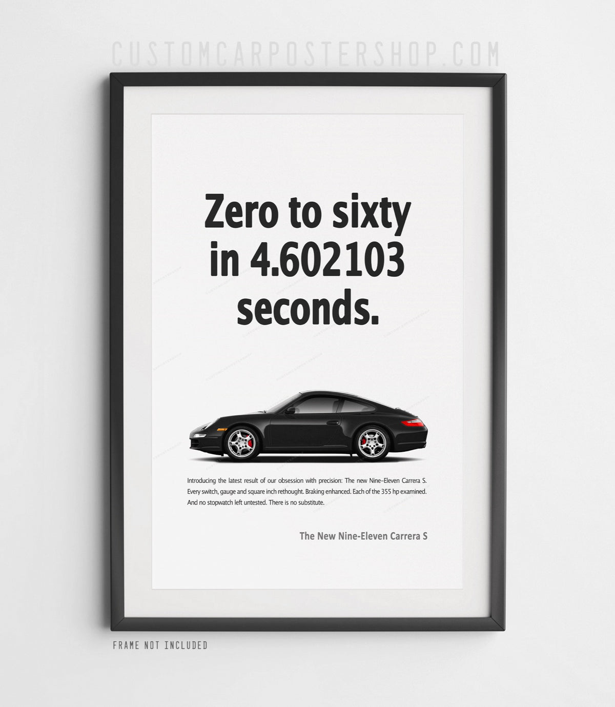 Porsche 911 Carrera S (997) Print Ad - Zero to Sixty
