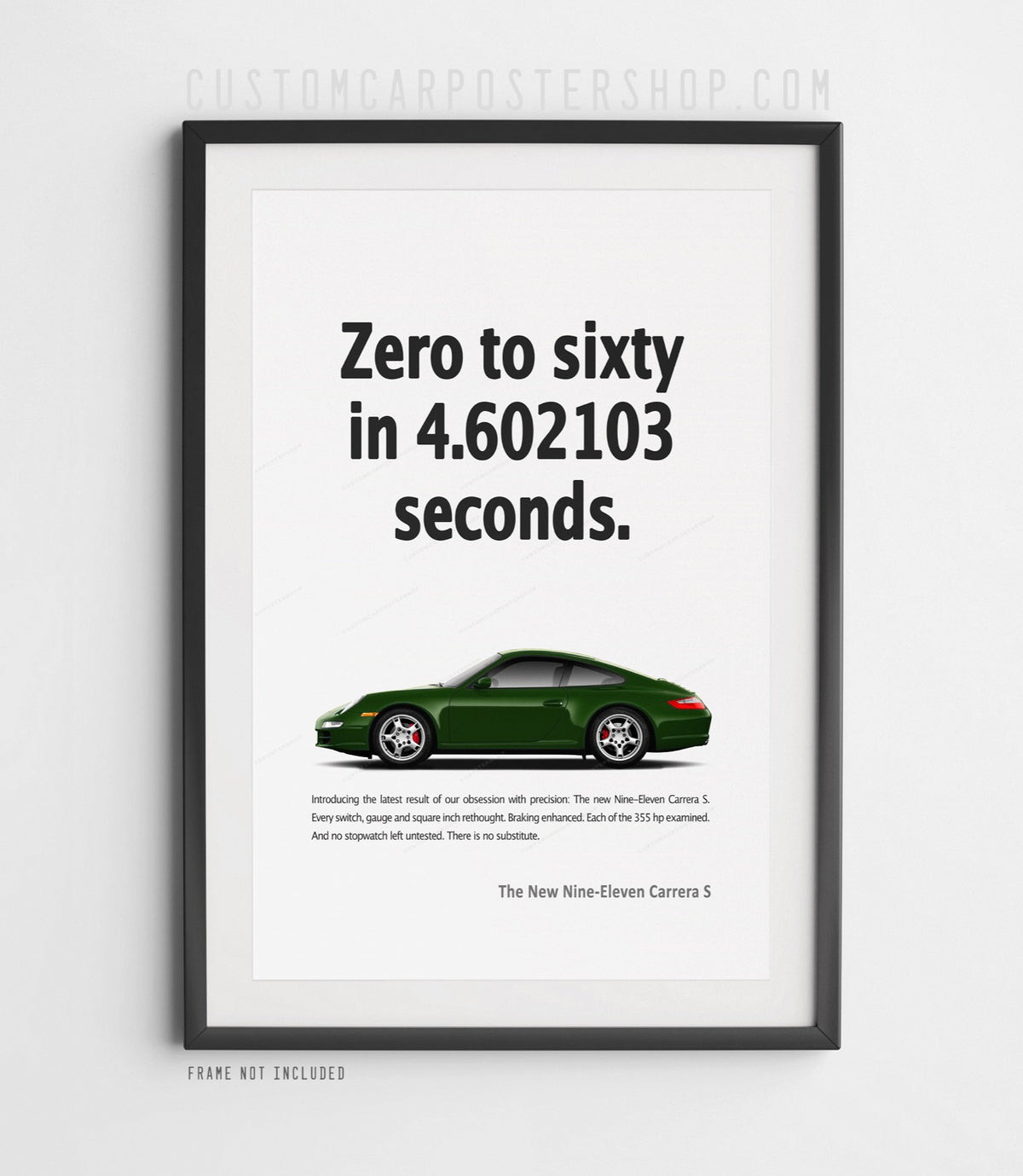 Porsche 911 Carrera S (997) Print Ad - Zero to Sixty