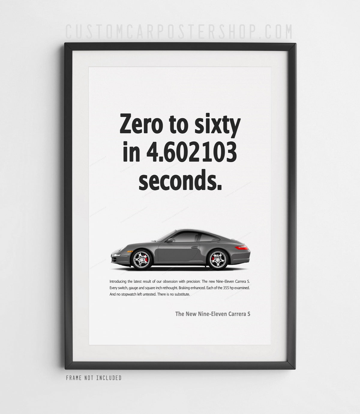 Porsche 911 Carrera S (997) Print Ad - Zero to Sixty