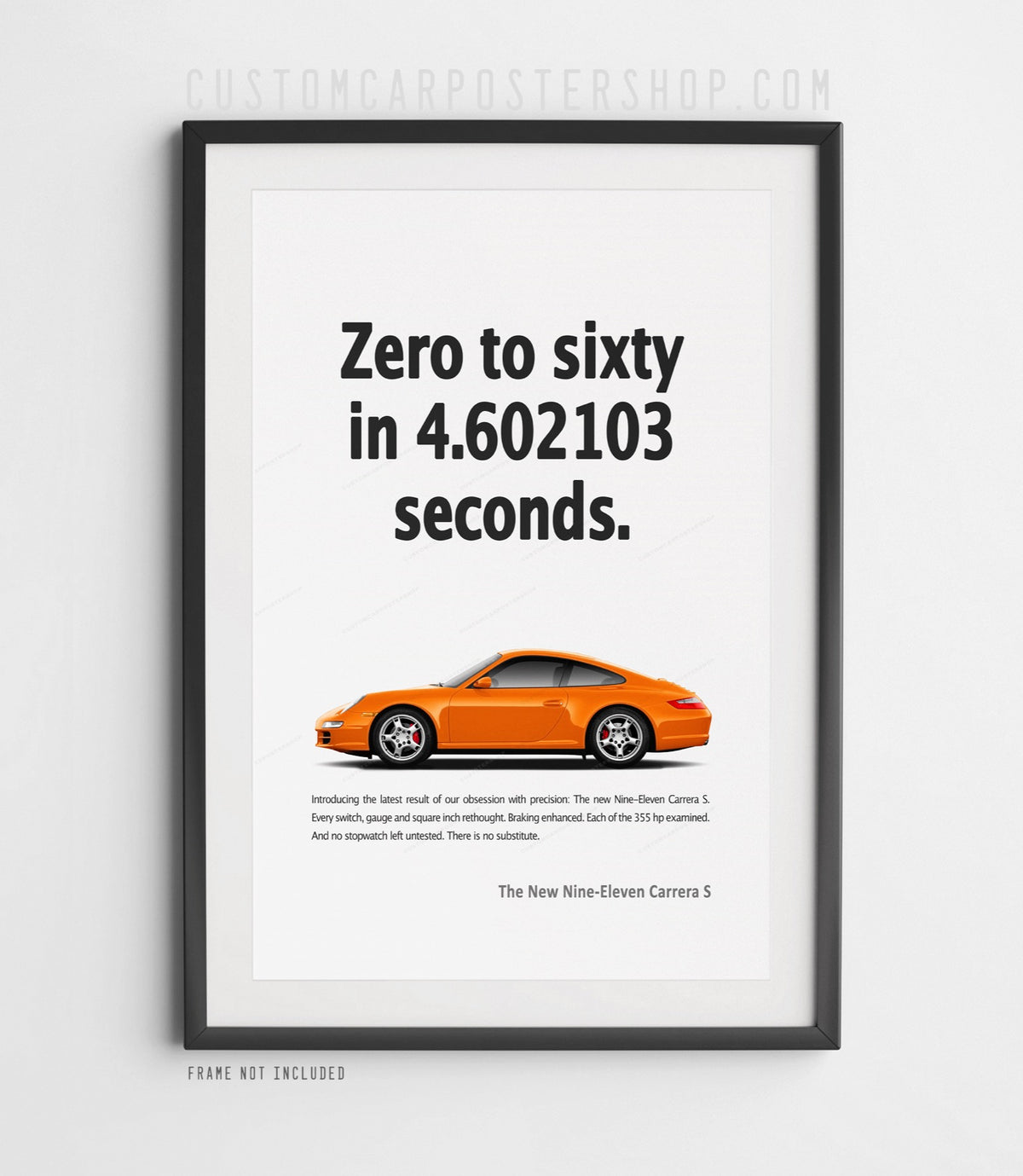 Porsche 911 Carrera S (997) Print Ad - Zero to Sixty