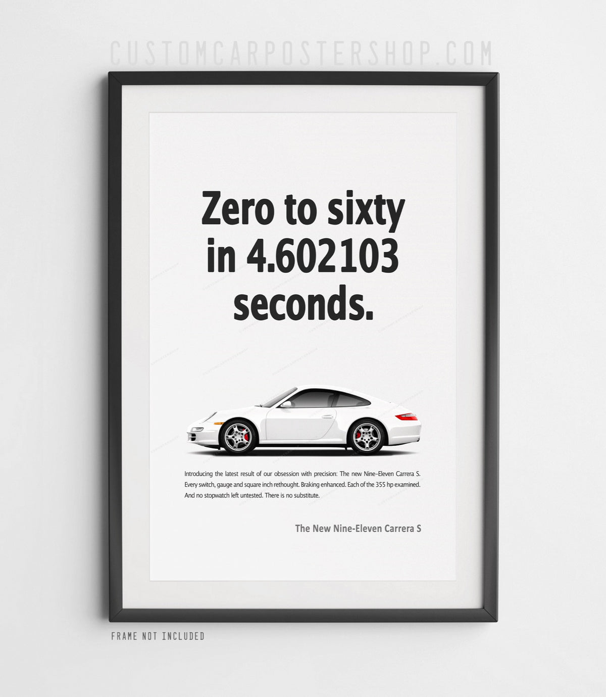 Porsche 911 Carrera S (997) Print Ad - Zero to Sixty